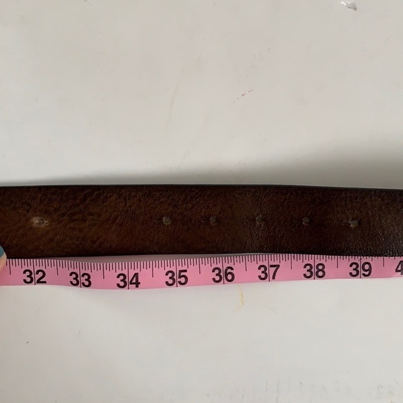 Just Cavalli Brown Leather Gold Buckle Snake Belt - Picture 11 of 14